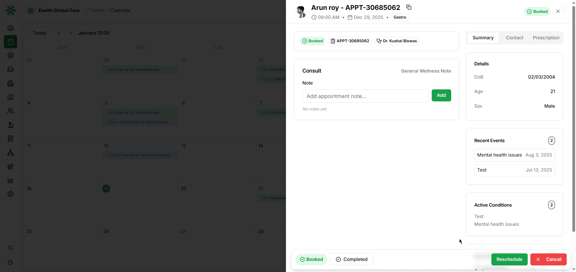 Operational Visit Management